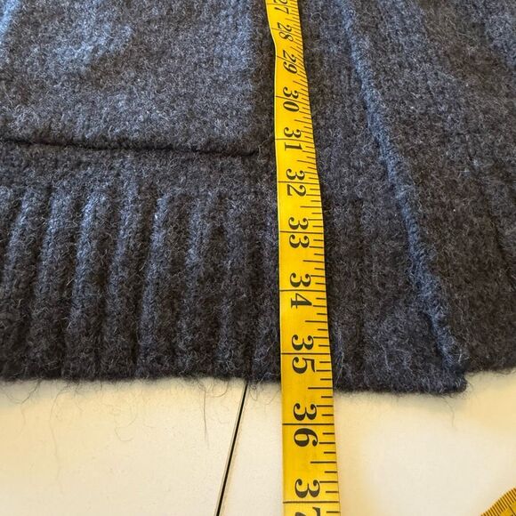 Gap Dark Heather Gray Oversized Long Hooded Cardigan Sz M Cozycore, Lounge - Picture 12 of 15